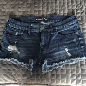 Express denim shorts